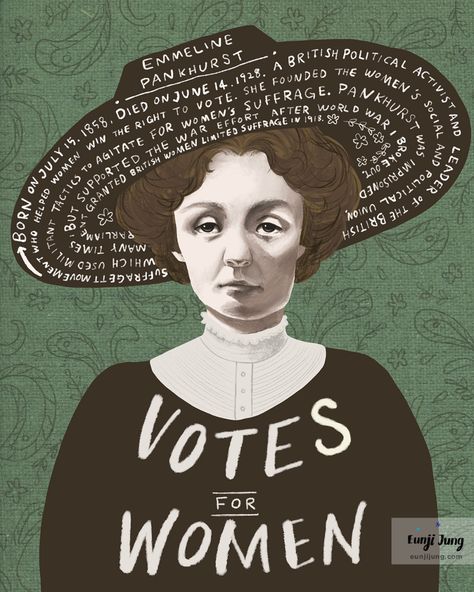 Emmeline Pankhurst, Children's Illustration, Make Art, Online Courses, For Free, Art