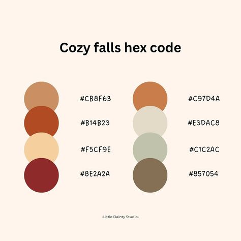 Cozy falls hex code🍂 #notetaking #hexcode #procreate Hex Code Palette, Hex Color, Thanksgiving Color, Hex Color Palette, Hex Codes, Google Calendar, Hex Colors, Cozy Fall, Fall Colors