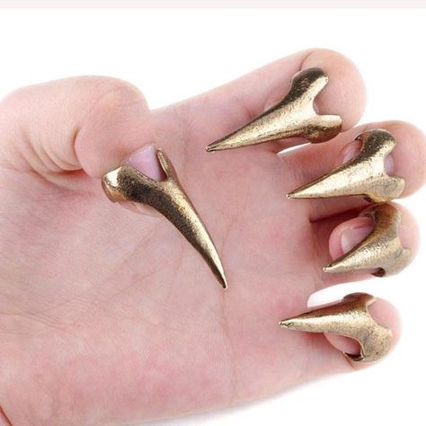 Jewelry Retro Punk Rock Gothic Talon Nail Finger Claw Spike Rings Band Rings Gothic Vintage Claws Nail Rings Midi Finger Ring Bronze/Silver Online with $0.41/Piece on Worldfashionoutlet's Store | DHgate.com Nail Finger, Talon Nails, Spiked Jewelry, Spike Ring, Claw Ring, Claw Nails, Gothic Vintage, Womens Rings Fashion, Retro Punk