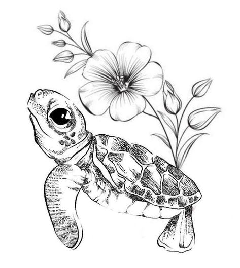 Turtle Tattoo Meaning, Tattoos Cartoon, Tattoo Turtle, Beachy Tattoos, Turtle Tattoos, Sea Turtle Tattoo, Tier Tattoo, Turtle Tattoo Designs, Stencil Outline