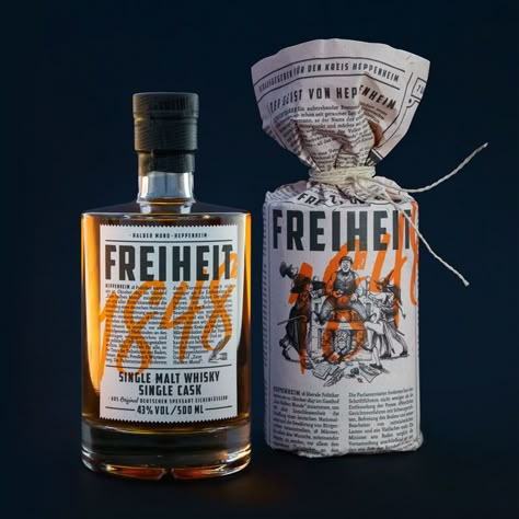 German Packaging Design, Whiskey Bottle Packaging, Whiskey Branding Design, Whiskey Graphic Design, Rakija Design, Whisky Packaging Design, Whiskey Packaging Design, Whisky Bottle Design, Whisky Branding