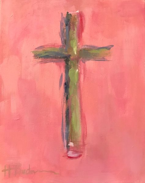 Painting Of The Cross, Cross Canvas Paintings Easy, Acrylic Cross Painting, Jesus Acrylic Painting, Hopeful Painting, Cross Acrylic Painting, Cross Paintings On Canvas, Christian Paintings On Canvas Easy, Christian Painting Ideas On Canvas