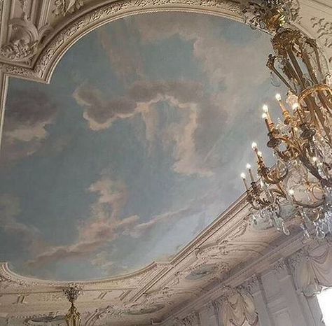 Angelcore Aesthetic, Angel Core, Ethereal Aesthetic, Angel Aesthetic, Light Academia, Blue Aesthetic, The Ceiling, Aphrodite, Rococo