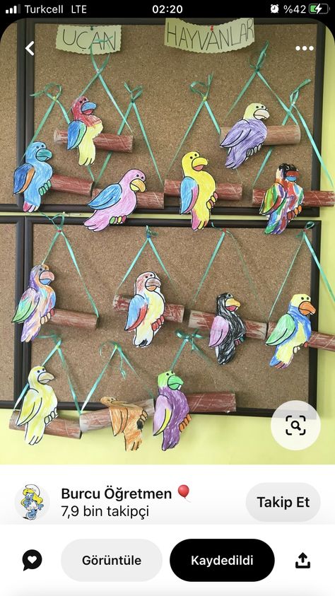 Birds Art And Craft Preschool, Parrot Craft Preschool, Birds Activities Preschool, Bird Crafts For Toddlers, Toddlers Activities, Pets Preschool Theme, Crafts For Toddlers, Hand Crafts For Kids, Bird Crafts