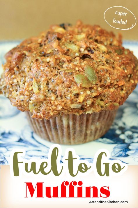 Fuel to Go Muffins are seriously loaded with chia, hemp, sunflower, pumpkin seeds. As well are dried fruit, carrots and multigrain flour. via @artandthekitch Breakfast Muffins Healthy, Fresh Carrots, Muffins Healthy, Healthy Breakfast Muffins, Healthy Muffin Recipes, Healthy Ingredients, Multigrain, Healthy Muffins, Breakfast Muffins