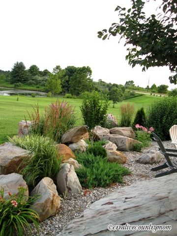 Moderne Have, Rock Garden Design, Landscape Edging, Rock Garden Landscaping, Have Inspiration, Garden Designs, Garden Borders, Landscaping With Rocks, Front Garden