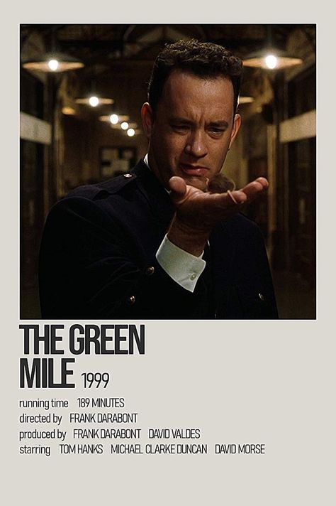 Green Mile Movie Poster, Green Mile Movie, The Green Mile, Movie Card, Great Movies To Watch, Image Film, Minimalist Movie Poster, Film Posters Vintage, Movie Prints