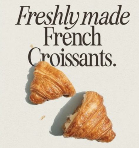 Food Photography Lighting Setup, French Croissant, Brunch Club, Food Promotion, Design Cafe, Ads Creative Advertising Ideas, Coffee Shop Aesthetic, French Bakery, Food Graphic Design