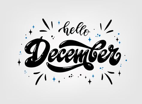 December Font Ideas, December Hand Lettering, December Typography, December Text, December Calligraphy, December Lettering, December Font, Quotes December, Christmas Hand Lettering