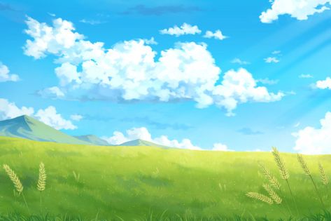 Day sky clouds - anime background. Premi... | Premium Photo #Freepik #photo #cloud Day Sky, Anime Landscape, Clouds Background, Background Anime, Sky Anime, Fitness Logos, Seni Dan Kraf, Motion Backgrounds, Anime Backgrounds Wallpapers