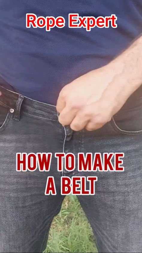 How to Make a Belt #diy #techniques #trick #tips #fyp #knottying #knottok #knots #knotok #sailor #marine #line #rope #notsexpert #howto #knot #nudos #camping | Rope Expert | Rope Expert · Original audio How To Tie A Rope Belt, How To Tie Nautical Rope Knots, Adjustable Rope Belt For Beach, Leather Rope Belt, Rope Knots For Lifting, Rope Belt, Tie Knots