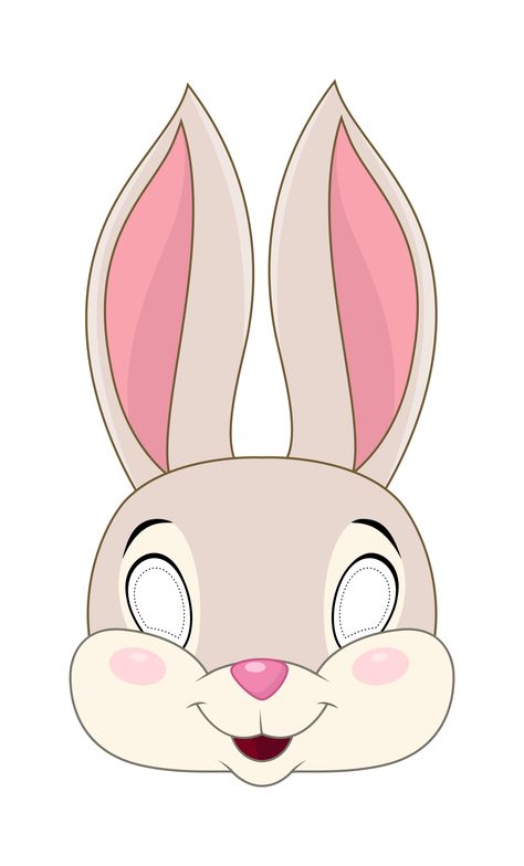 Rabbit Mask Printable, 3d Mask Template Free Printable, How To Make A Animal Mask, Animal Faces Printable, Free Printable Masks, Animal Mask Templates Free Printable, Animal Face Mask Craft, Animals Masks For Kids Crafts, Kids Mask Template