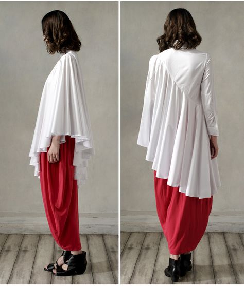 Long Irregular Shirt Loose Women's Curved Draped Hem – Ofelya Boutique Trash Fashion, Beauty And The Beast Costume, Curved Hem Top, White Oxford, Fashion Show Dresses, Arab Fashion, Fashionista Clothes, Indian Fashion Dresses, Diy Dress