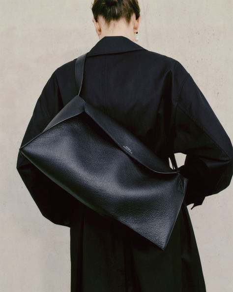 Documented by Ben Beagent Perpendicular Lines, Product Inspiration, Slouchy Tote, Mens Bags Fashion, Studio Nicholson, Minimal Classic, Autumn Collection, Black Leather Tote, Iconic Bags