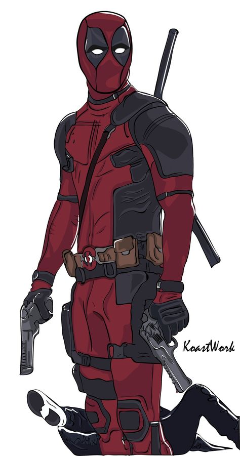 Deadpool Pose Reference, Deadpool Drawing Reference, Drawing Deadpool, Deadpool Drawings, How To Draw Deadpool, Deadpool Full Body Drawing, Deadpool Art Comic, Deadpool Comic Art, Deadpool Full Body