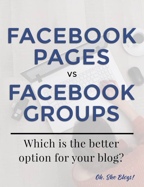 Facebook Pages vs Groups - Oh, She Blogs! Facebook Strategy, Facebook Tips, Facebook Marketing Strategy, How To Use Facebook, Google Plus, Facebook Advertising, Facebook Groups, Facebook Business, Facebook Marketplace