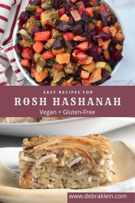 Easy Recipes for Rosh Hashanah.  Healthy alternatives to some of your favorite traditional foods for the Jewish New Year.  No need to compromise on family traditions or your health.... Apples, Honey, Vegetarian and Vegan.  Desserts that are refined sugar-free and gluten-free too. Healthy side dishes and festive salads.  Your one stop shop for Rosh Hashana recipes.    #roshhashanah #roshhashana #jewishnewyear #healthyfood Rosh Hashanah Desserts, Rosh Hashana Recipes, Rosh Hashanah Recipes, Healthy Vegan Dinner, Jewish New Year, Rosh Hashana, Everyday Dishes, Healthy Side, Healthy Holidays