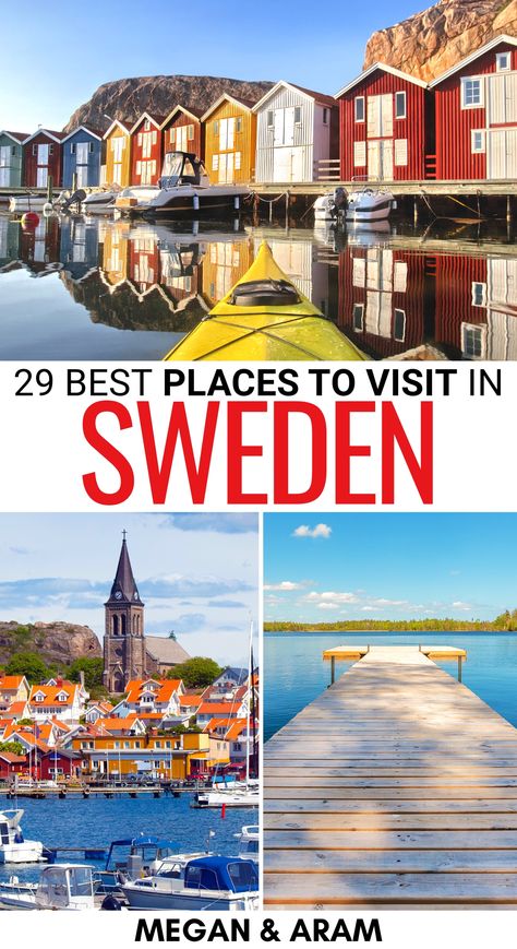 Sweden Cities, Top Europe Destinations, Visit Sweden, Cities To Visit, Sweden Travel, Scandinavia Travel, Tourist Sites, Europe Vacation, European Vacation