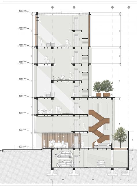 Section Drawing Architecture, Architecture Design Presentation, Atelier Design, Architecture Drawing Presentation, Concept Models Architecture, Architecture Portfolio Design, Architecture Presentation Board, Architecture Concept Diagram, Architecture Design Drawing