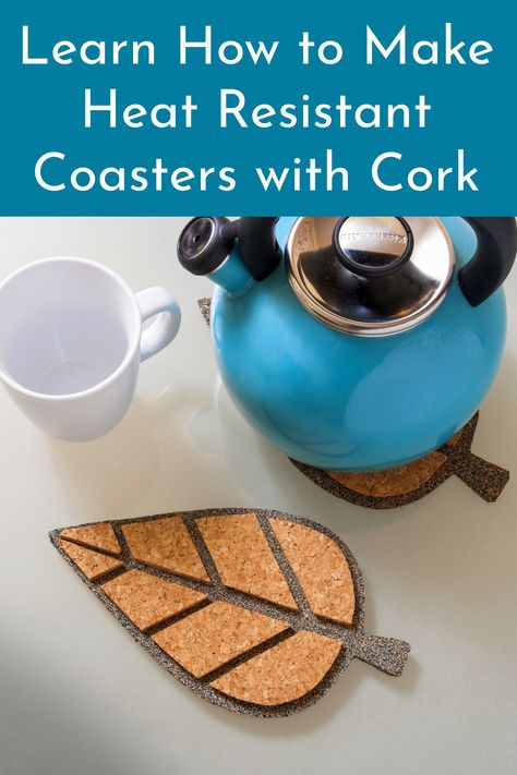 Cork Sheet Crafts Diy, Cork Trivet Ideas, Cork Projects Ideas, Cork Sheet Crafts, Cork Trivet Diy, Trivet Ideas, Diy Trivet, Cork Trivets, Trivets Diy