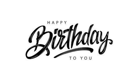 Happy birthday lettering design | Premium Vector #Freepik #vector #happy-birtday #happy-birthday #birthday #birthday-celebration Birthday Lettering Design, Happy Anniversary Lettering, Ballon Illustration, Birthday Font, Happy Birthday Logo, Happy Birthday Invitation Card, Happy Birthday Font, Happy Birthday Letter, Happy Birthday Typography