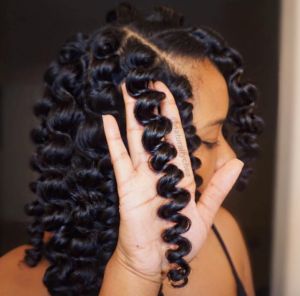 Wand Curl Crochet Hair, The Blacker The Berry, Flexi Rods, Crochet Hair Extensions, Ombre Hair Extensions, Vientiane, Natural Hair Beauty, Hairstyle Gallery, Natural Hair Inspiration