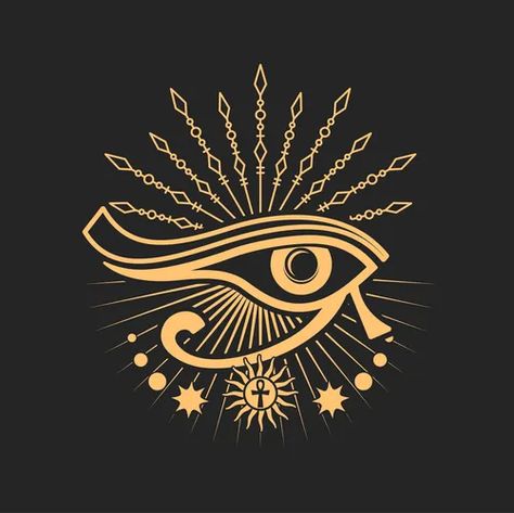 Egypt eye occult sign egyptian cross mason symbol Vector Image Masonic Eye, Egypt Eye, Egyptian Cross, Esoteric Symbols, Symbol Tattoo, Ebook Cover, Rock Crafts, Third Eye, Design Element