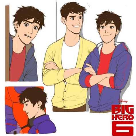 “#FanArt of Hiro grown up... #Tadashi #Hiro #BigHero6 via @RionkaePohttah @CaringHamada #BH6” Big Hero 6 Tadashi, Tadashi Hamada, Princesas Disney Anime, Hiro Big Hero 6, The Dictator, Hiro Hamada, Pinturas Disney, Baymax, Hero 6