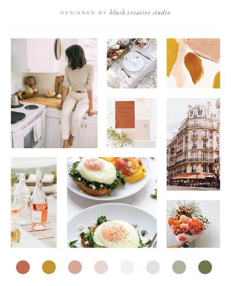 Blog Mood Boards, Moodboard Food Mood Boards, Food Blog Aesthetic, Food Blog Branding, Food Blog Website Design, Mood Board Food, Food Mood Board, Food Blog Design, Blog Color Palette