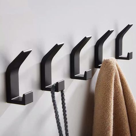 Bedroom Robes, Modern Coat Hooks, Modern Haken, Wall Wardrobe, Decorative Wall Hooks, Robe Hooks, Wardrobe Clothes, Hook Wall, Utility Hooks