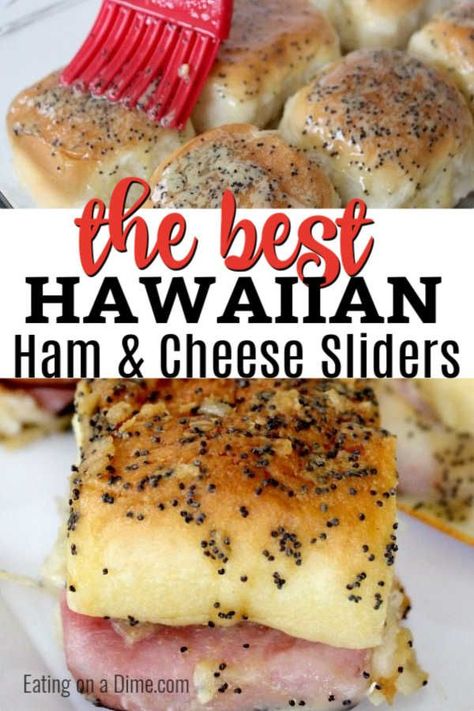 Best Ham And Cheese Sliders, Ham Sliders Recipes, Hawaiian Ham And Cheese Sliders, Hawaiian Ham, Sliders Recipes Hawaiian Rolls, Ham Cheese Sliders, Ham Sliders, Ham And Cheese Sliders, Slider Sandwiches