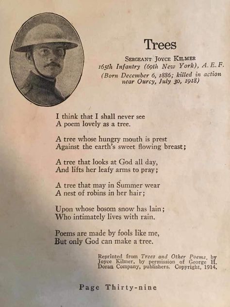 Poems By Famous Poets, Joyce Kilmer, Cowboy Poetry, Tree Poem, Short Poem, Meaningful Poems, Literature Humor, Soul Poetry, Famous Poets