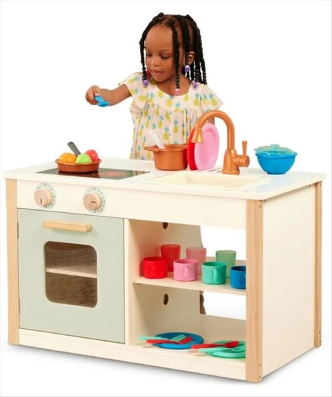 Battat Two n' One Wooden Kitchen … curated on LTK Kids Wooden Kitchen, Toddler Play Kitchen, Toy Kitchen Accessories, Toddler Kitchen, Cooking Toys, Wooden Play Kitchen, Kids Play Kitchen, Pretend Play Food, Pretend Play Kitchen