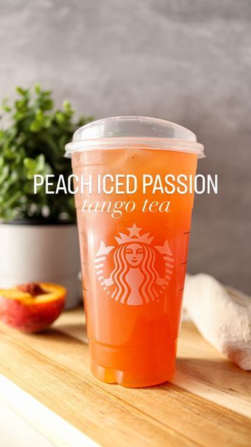 Tazo Tea Drinks, Peach Tranquility Tea Starbucks, Iced Passion Tango Tea Lemonade, Tazo Iced Passion Tea Recipes, Starbucks Iced Tea Recipes, Tazo Tea Recipes, Tazo Passion Tea Recipes, Starbucks Passion Tea Drinks, Iced Passion Tango Tea Starbucks