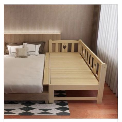 Bed Extension For Baby, Cosleeping Bedroom, Baby Crib Designs, Cama Grande, Bed Extension, Cozy Baby Room, Bedroom Comforter Sets, Children Bed, Family Bed