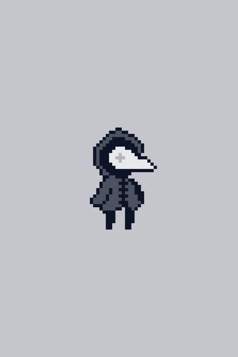 Plague Pixel Art Character for Video Games #pixelart #pixelartcharacter Mouth Drawing, Future Games, Pixel Art Characters, Plague Doctor, Pixel Art, Video Games, Drawings, Art, Video Game