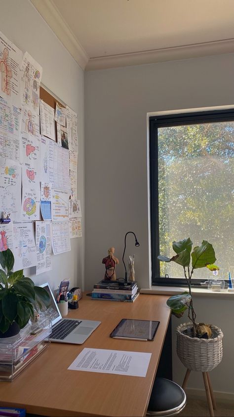 Study Desk Setup, Romanticising School, Student Room, Uni Room, Study Organization, Uni Life, Study Inspo, Study Room Decor, Study Space