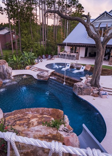 Ideas De Piscina, Deck Piscina, Dream Backyard Pool, Pools Backyard Inground, Luxury Swimming Pools, Dream Life House, Backyard Pool Landscaping, Dream Pools, Backyard Pool Designs