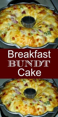 Bundt Cake Breakfast, Whole30 Recipes Breakfast, Breakfast Bundt, Breakfast Bundt Cake, Bundt Pan Recipes, Cake Breakfast, Baked Egg, Egg Dishes, Bacon Breakfast