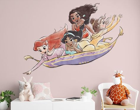 Bedroom Design Board, Disney Princess Room Decor, Princess Mural, Disney Themed Bedrooms, Disney Mural, Disney Princess Bedroom, Girls Princess Room, Disney Princess Room, Princess Bedrooms