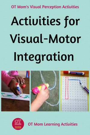 Visual-Motor Integration activities to help kids work on this important pre-writing skill. Visual Motor Integration Activities, Visual Motor Activities, Good Handwriting, Visual Perceptual Activities, Coordination Activities, Visual Perception Activities, Occupational Therapy Kids, Scott Naismith, Visual Tracking