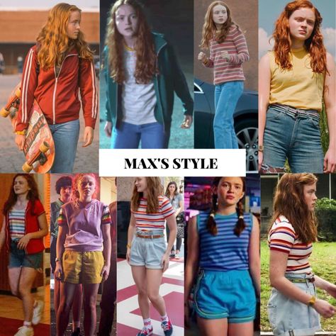 Max Mayfield Outfit Ideas, Max And Eleven Halloween Costume, Max Stranger Things Costume, Max Mayfield Outfit, Retro 80s Outfits, Disfraces Stranger Things, Max From Stranger Things, Stranger Things Dress, 80s Summer Outfits