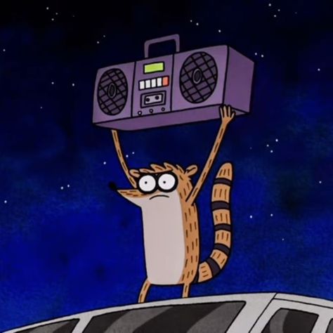 The Regular Show Wallpaper, Regular Show Art, Regular Show Tattoo, Rigby Regular Show, Music Cover Photos, Playlist Covers Photos, Music Cartoon, Regular Show, By Any Means Necessary