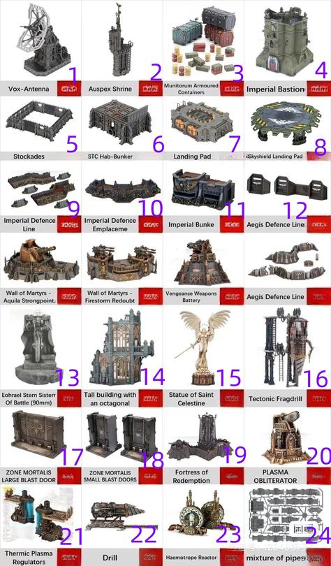 Warhammer 40k Organization, Warhammer 40k Scenery, Warhammer 40k Buildings, Warhammer Buildings, Warhammer Epic, Warhammer Scenery, Necromunda Terrain, Warhammer Terrain, 40k Terrain