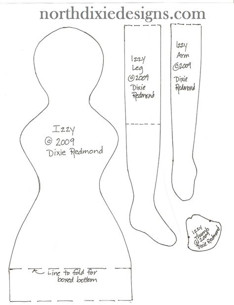 Northdixie Designs: Free Izannah Walker Inspired Doll Body Pattern Doll Making Patterns, Fabric Doll Pattern, Primitive Doll Patterns, Doll Patterns Free, Doll Clothes Patterns Free, Rag Doll Pattern, Doll Sewing Patterns, Primitive Dolls, Doll Tutorial