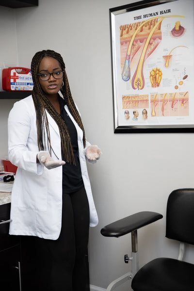 If you are looking for a black female trichologist or dermatologist in Atlanta, GA, you have come to the right place! No need to look elsewhere because we have all of the experience and expertise that you need. Work with someone who specializes in treating scalp issues and will work to get your hair back on track! Black Dermatologist Aesthetic, Trichologist Aesthetic, Dermatologist Aesthetic Job, Black Dermatologist, Dermatologist Aesthetic, Boss Poses, Dermatology Aesthetic, Medicine Aesthetic, Black Nurses