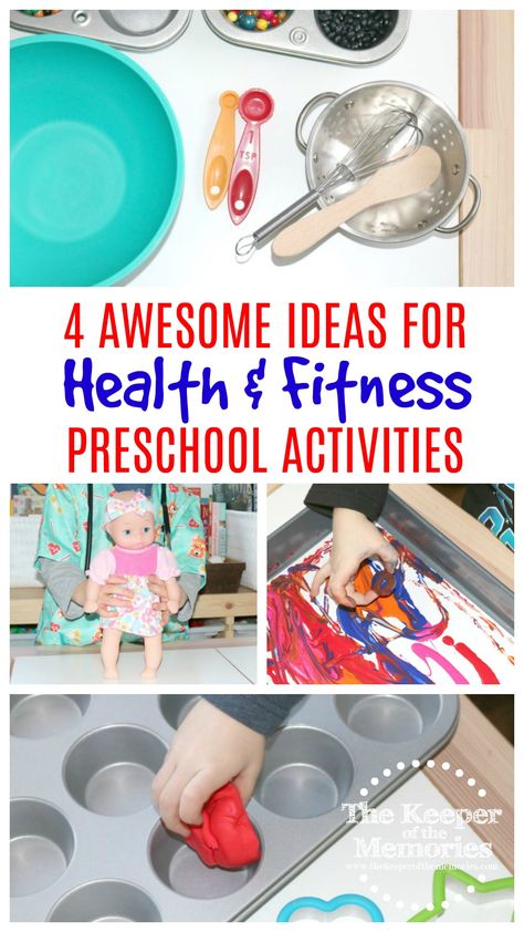 Are you looking for fun preschool health & fitness ideas for little kids? Here are a few to get you started. This post includes everything from process art and crafts to sensory activities and STEAM. Let’s learn about good habits, y’all! Preschool Monthly Themes, Healthy Habits Activities, Healthy Habits Preschool, Toddler Math, Body Preschool, Monthly Crafts, Health Activities, Learning Tips, Creative Curriculum