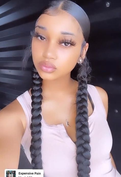 Sleek Braided Ponytail, Sleek Ponytail Hairstyles, Big Box Braids Hairstyles, Quick Natural Hair Styles, Birthday Hairstyles, Black Ponytail Hairstyles, Quick Weave Hairstyles, Quick Braided Hairstyles, Cute Braided Hairstyles