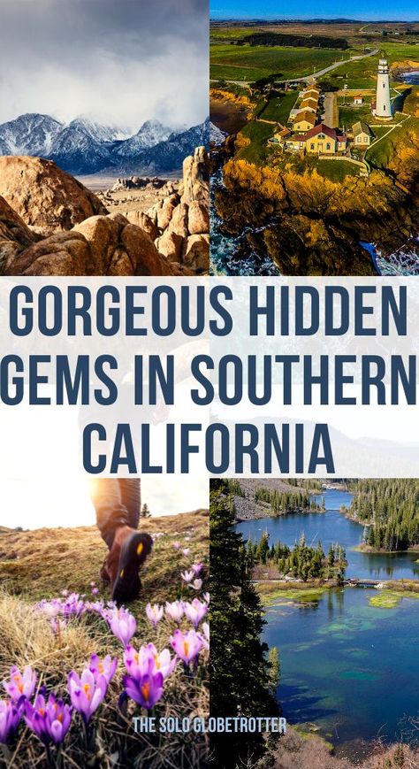 Despite its popularity, there are many beautiful hidden gems in Southern California if you want to go off the beaten path. Some of them may soon be off the list of the secret places to visit in Southern California, so make sure you visit these hidden California gems as soon as possible.Whether you are visiting Southern California for a relaxing weekend getaway or on a road trip, check out this list for the best offbeat and hidden gems in the Bay Area and other parts of Southern California. South California Things To Do, Southern California Day Trips, Weekend Getaway Southern California, Southern California Weekend Getaways, Places To Visit In Southern California, California Day Trip Ideas, Day Trips In California, Things To Do In Southern California, California Hidden Gems