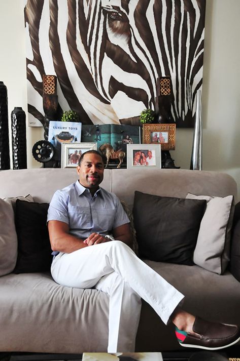 Zebra Living Room, Capitol Hill Washington Dc, African Decor Living Room, African Living Rooms, Modern African Decor, Zebra Decor, Zebra Painting, Color Palette Living Room, African Inspired Decor